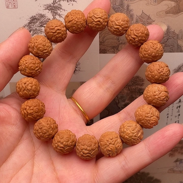 ****跑核桃手串/手链微瑕唐狮14mm