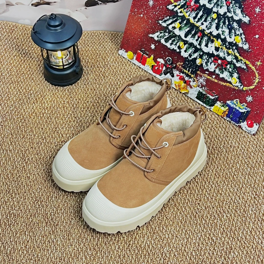 高帮-羊皮毛一体雪地靴--3