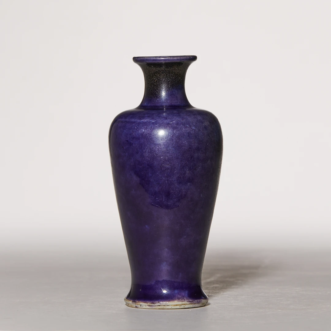 1231清早期·茄皮紫釉小观音瓶