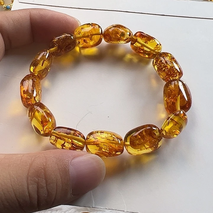 琥珀（花珀）项圈未镶嵌