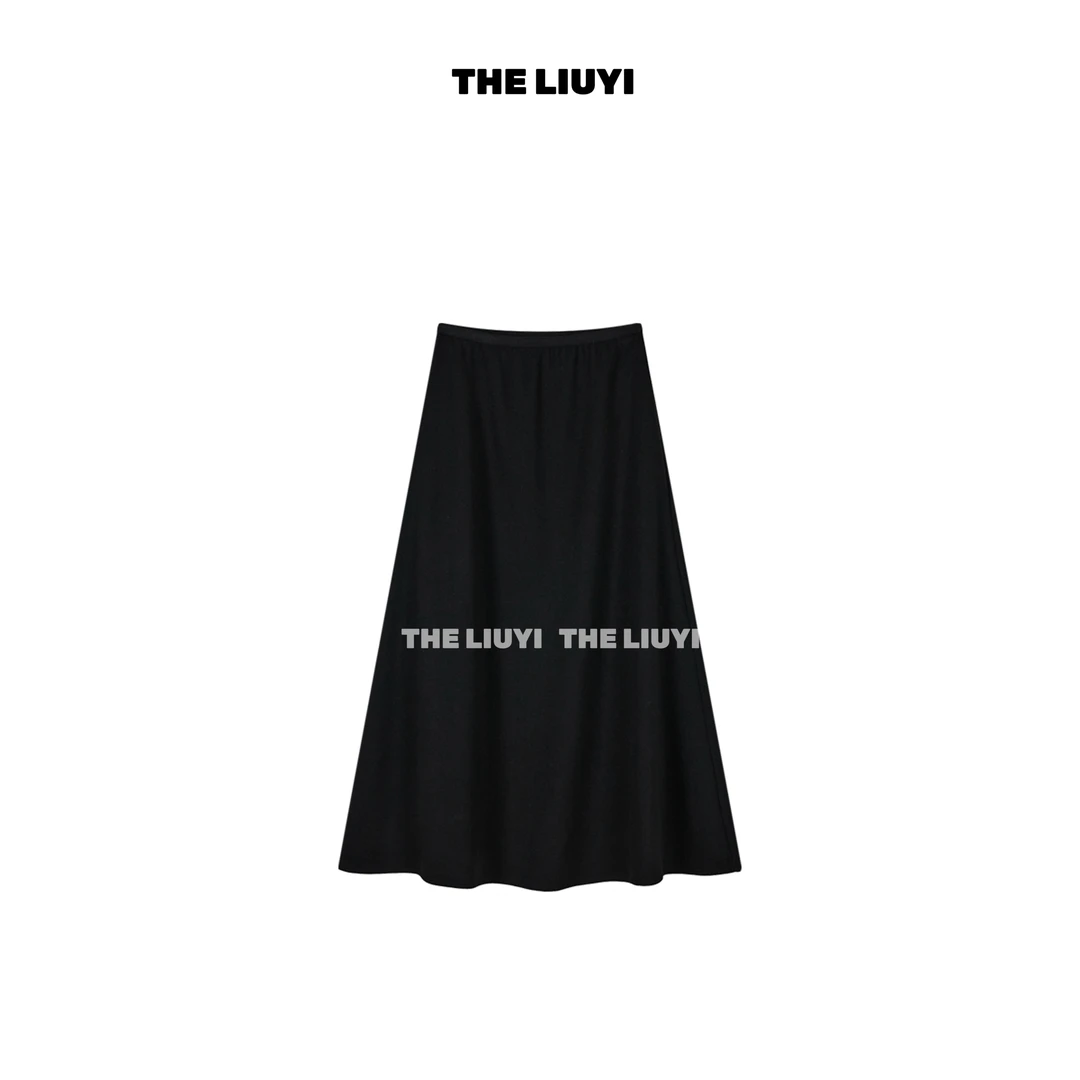 【LIUYI】羊毛混纺高腰百搭半身裙59125