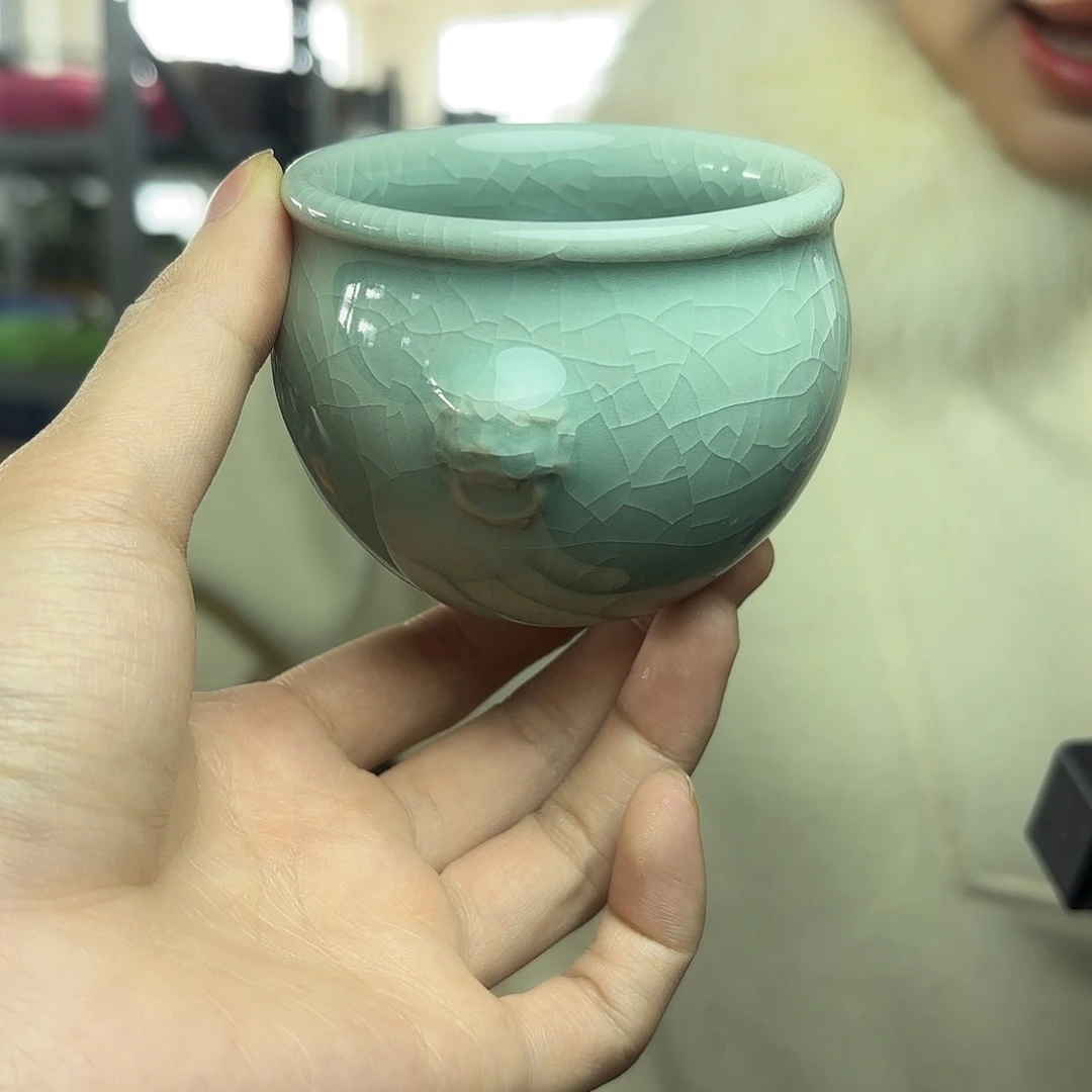 龙泉云间青瓷小米茶器