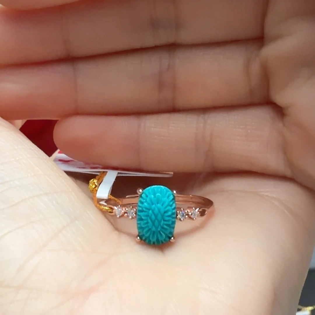 绿松石未镶嵌戒指