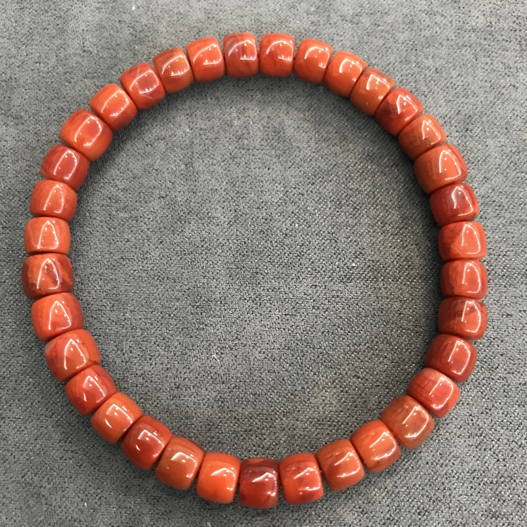 【欣妈珠宝】5918#瓦西南红单圈手串（6-6.5mm）