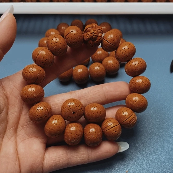 桃核手串算盘17全品16颗