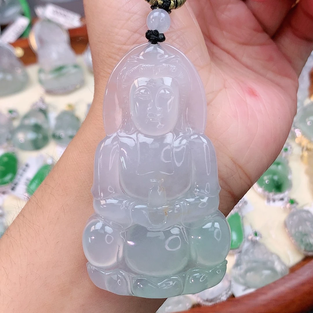 颈饰未镶嵌翡翠观音