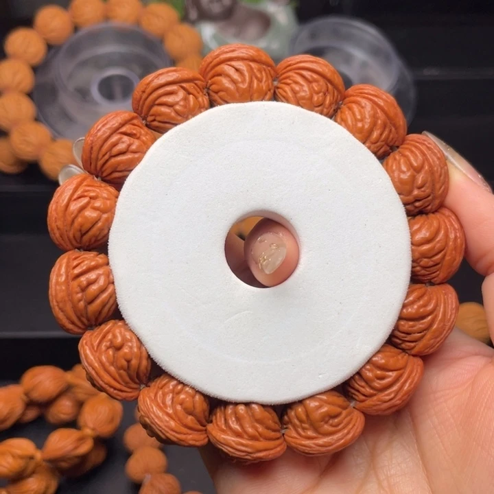 桃核手串无修红魔荔枝（26号链接）