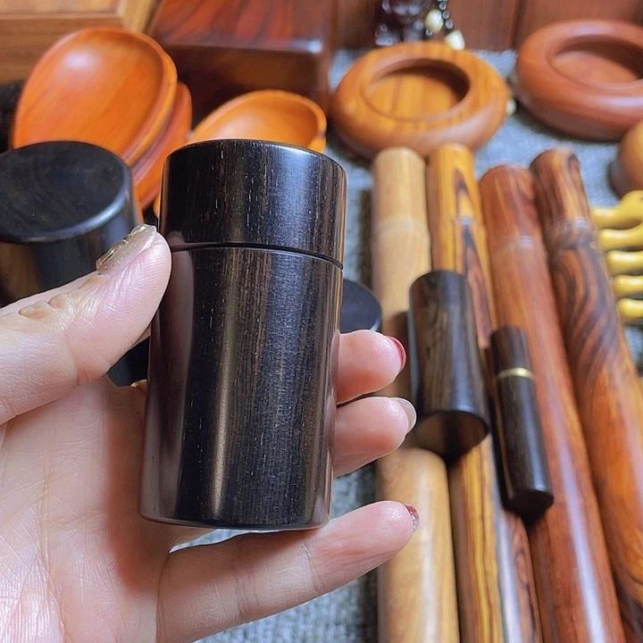木紫光檀牙签筒3号一个
