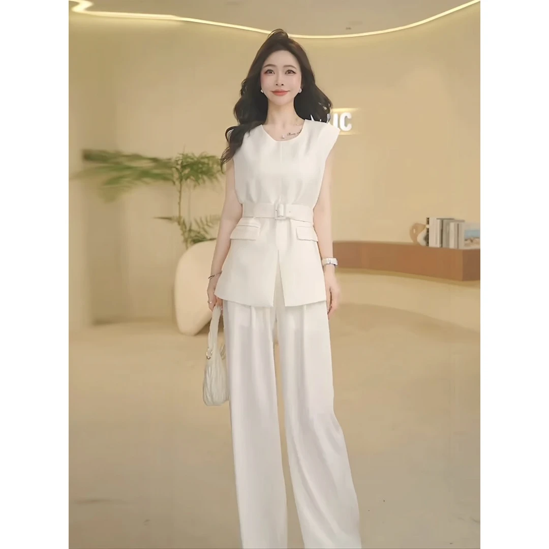 法式成熟气质休闲夏装一整套穿搭2025新款减龄显瘦短袖两件套女装