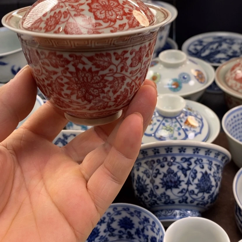 【闪购商品】景德镇柴窑元宝盖碗