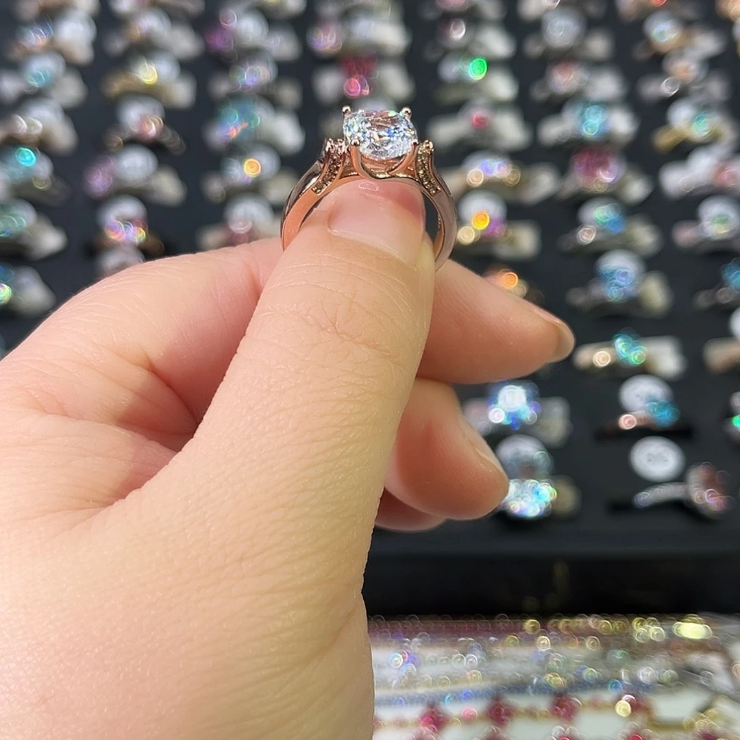 莫桑石非金属SH K枚圣托里尼白钻方枕-16