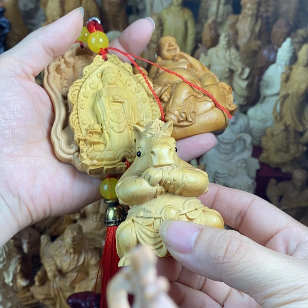 烟***木微瑕黄杨崖柏牌2马弥勒