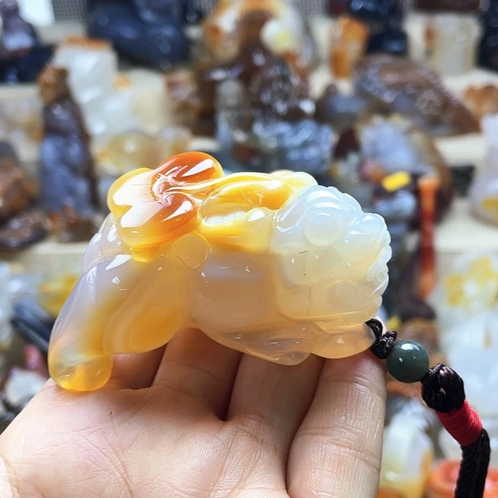 清****玛瑙/玉髓未镶嵌饰品