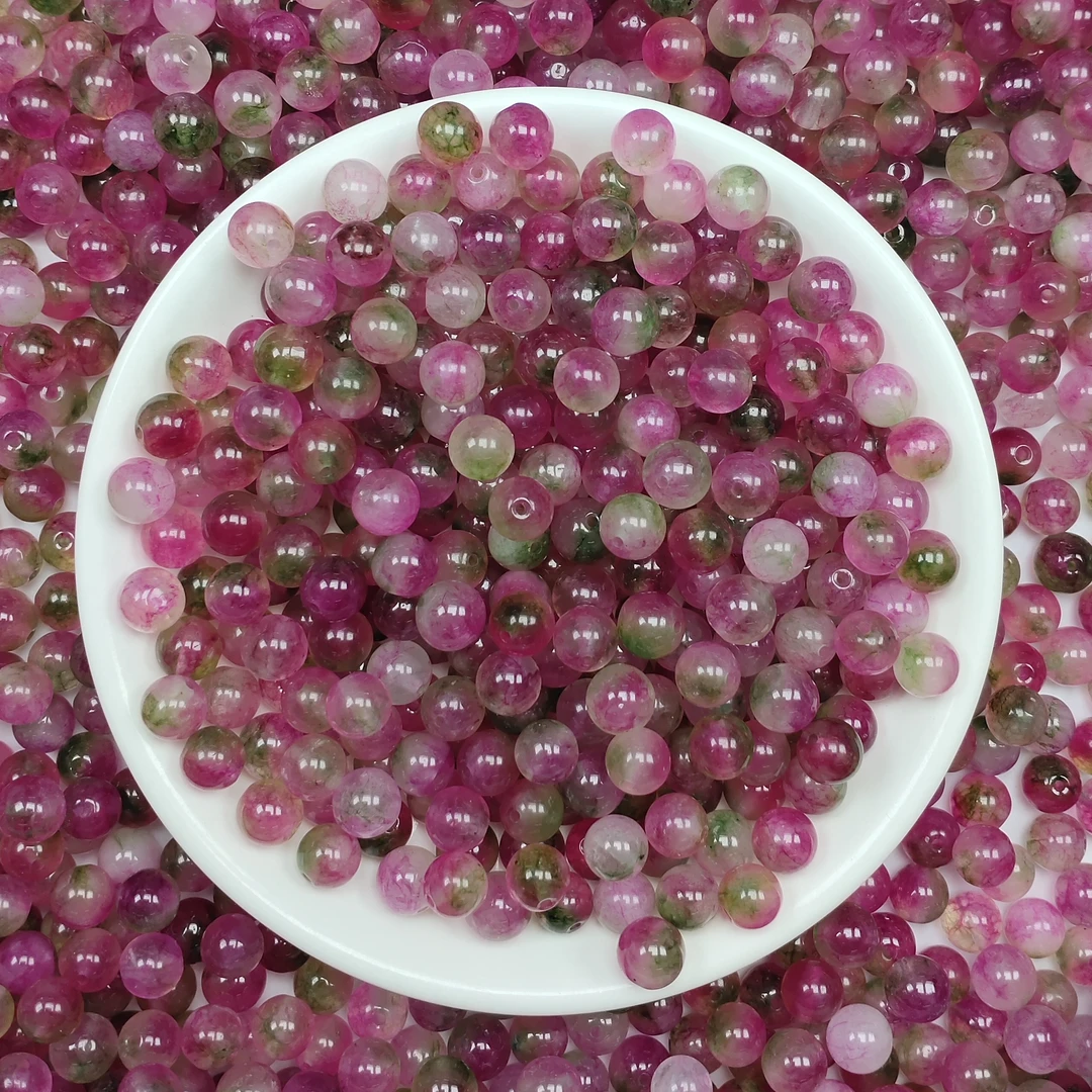 散珠W1779（新款） 西瓜碧玺8MM*30颗