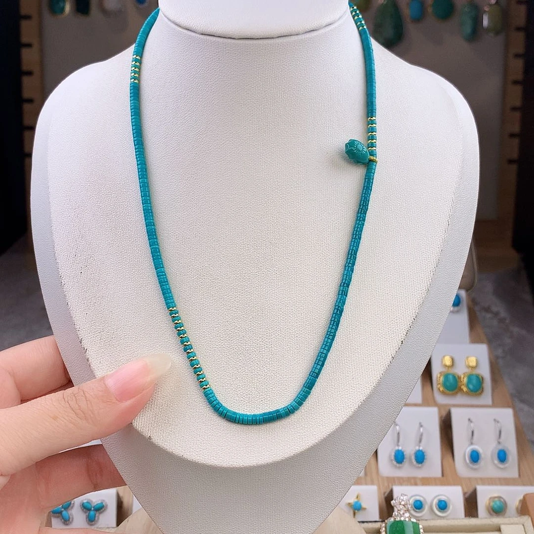 绿松石未镶嵌颈饰