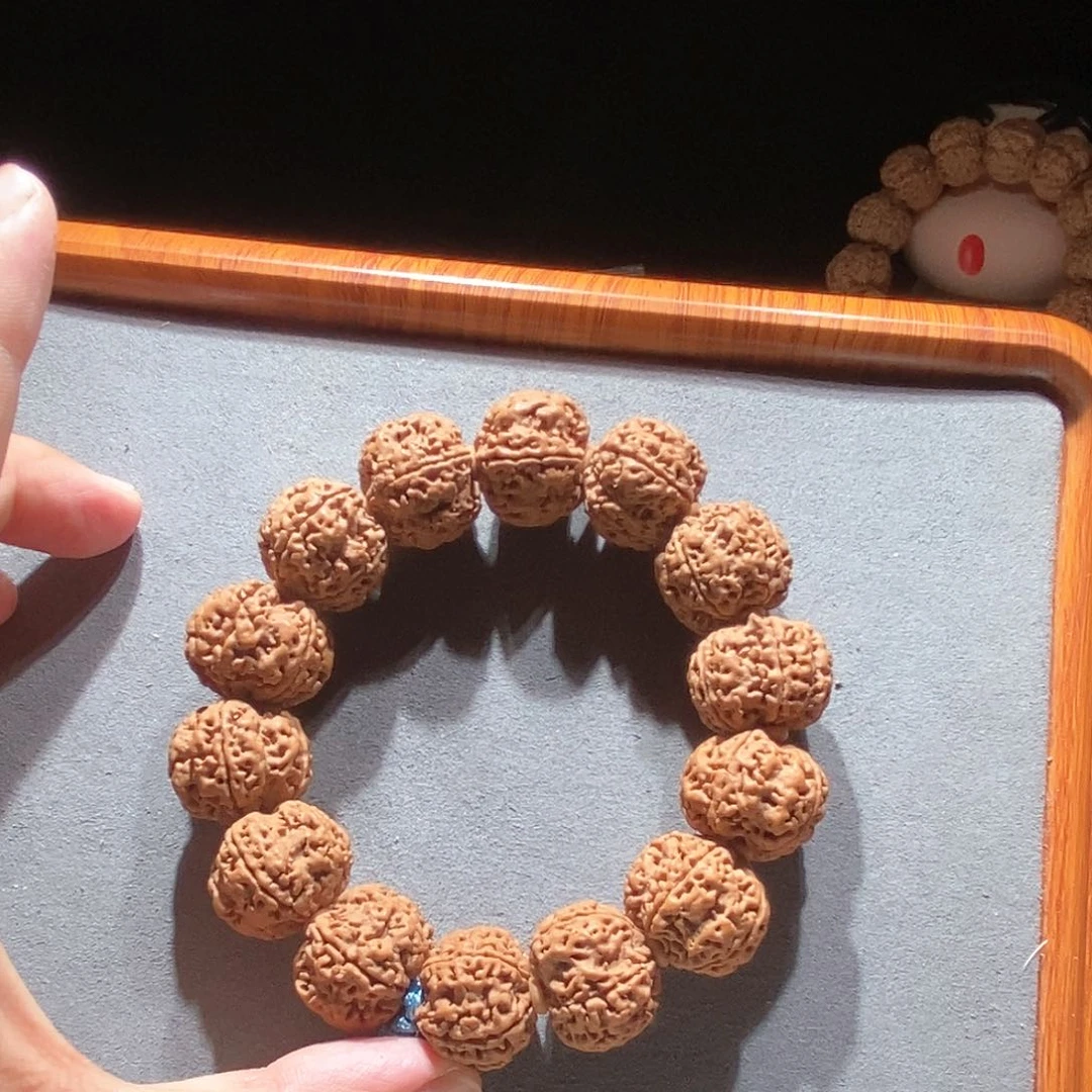 金刚菩提吊坠矮桩双龙梅花21.8mm