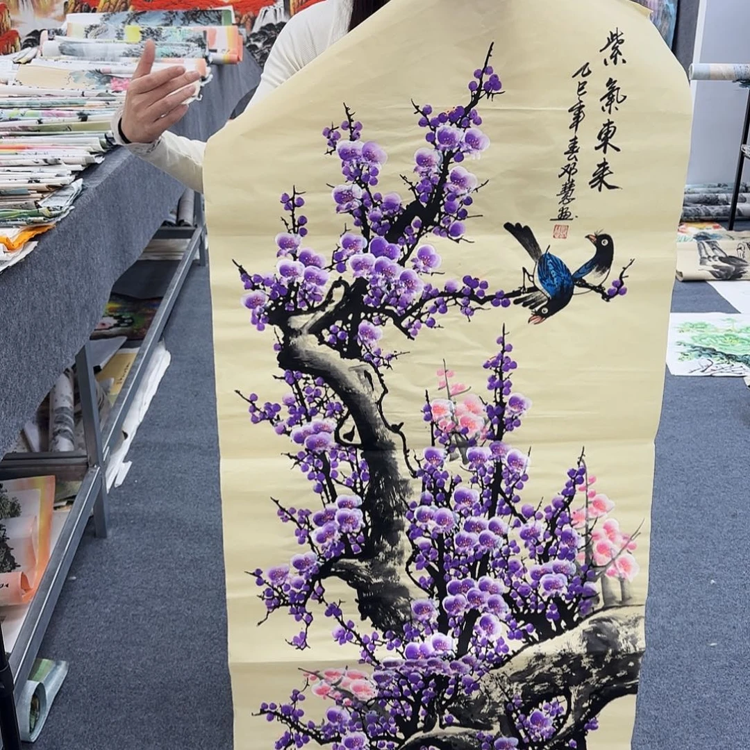 国画作品小姐姐放漏中
