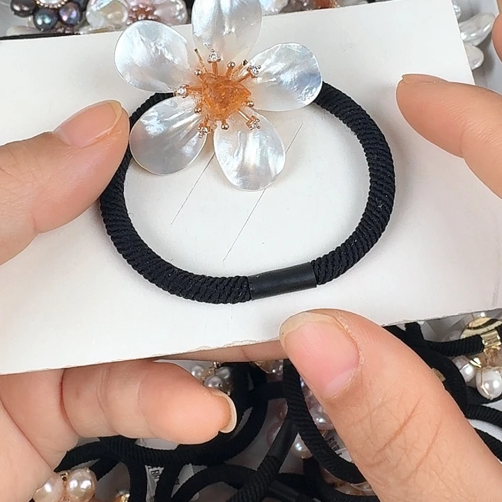 淡水珍珠发饰未镶嵌