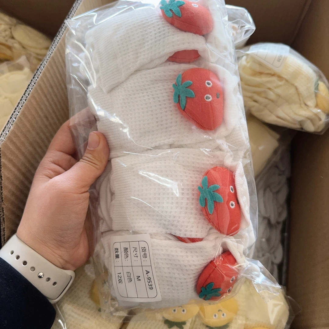 9546婴儿袜子夏季薄款透气初生新生宝宝中筒网眼袜卡通公仔棉袜