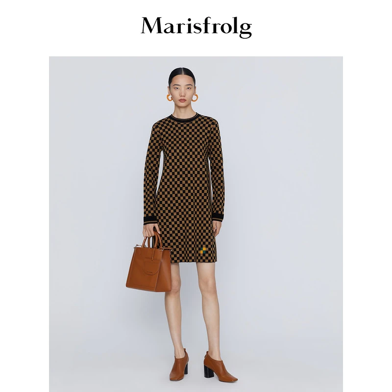 【婷婷专属】Marisfrolg玛丝菲尔女士打底经典拼接针织衫