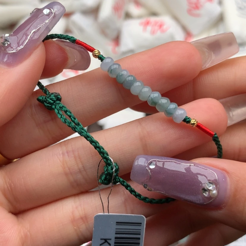 【闪购商品】翡翠手绳18K金镶嵌一