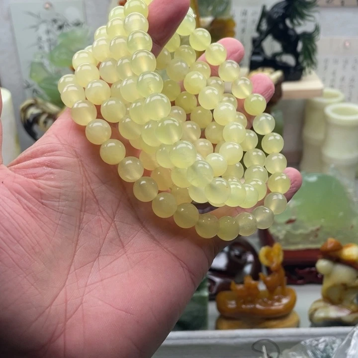 蛇纹石玉未镶嵌四大名玉手串