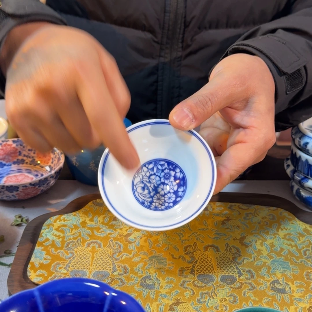 其他陶万花斗笠杯