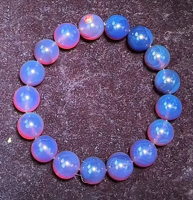 【齐福珠宝】1/22-24 /12mm头货带标款紫蜜圆珠手串