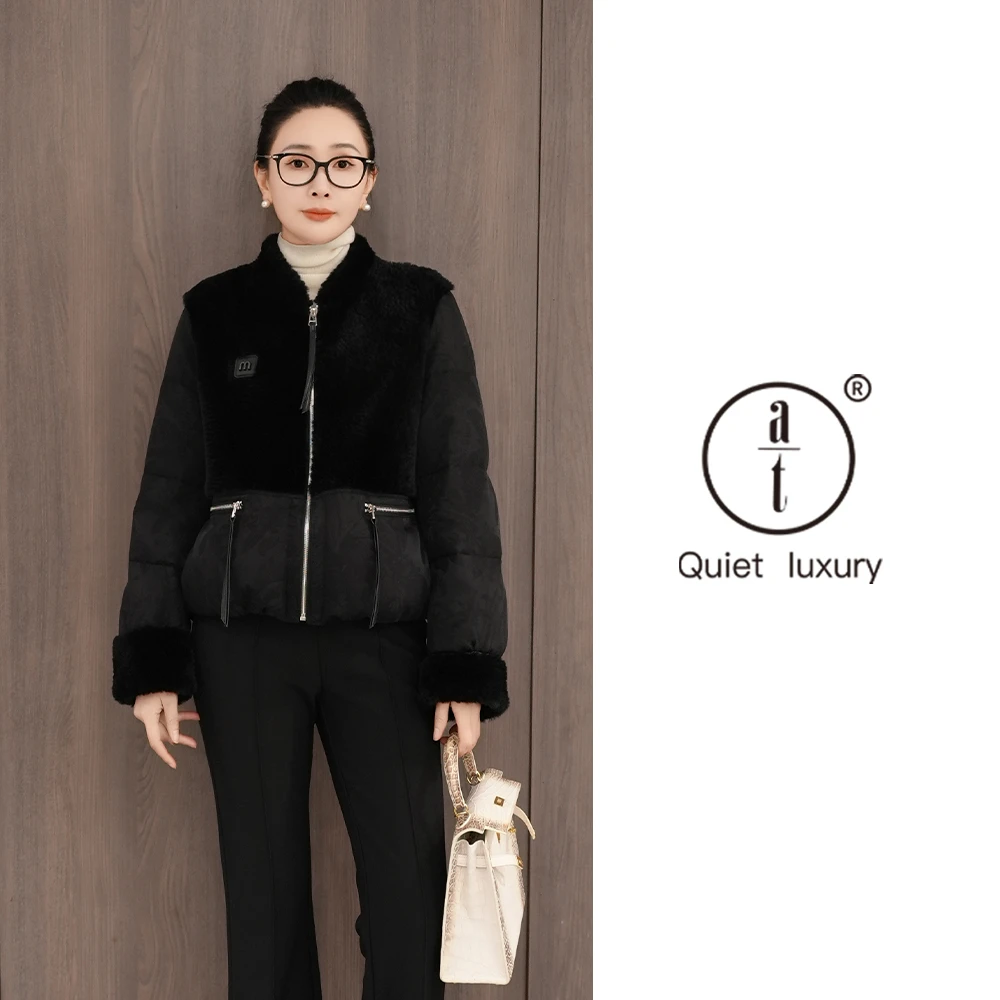 AT-90%鹅绒+绵羊皮鹅绒外套-衣长60-ZDK256516