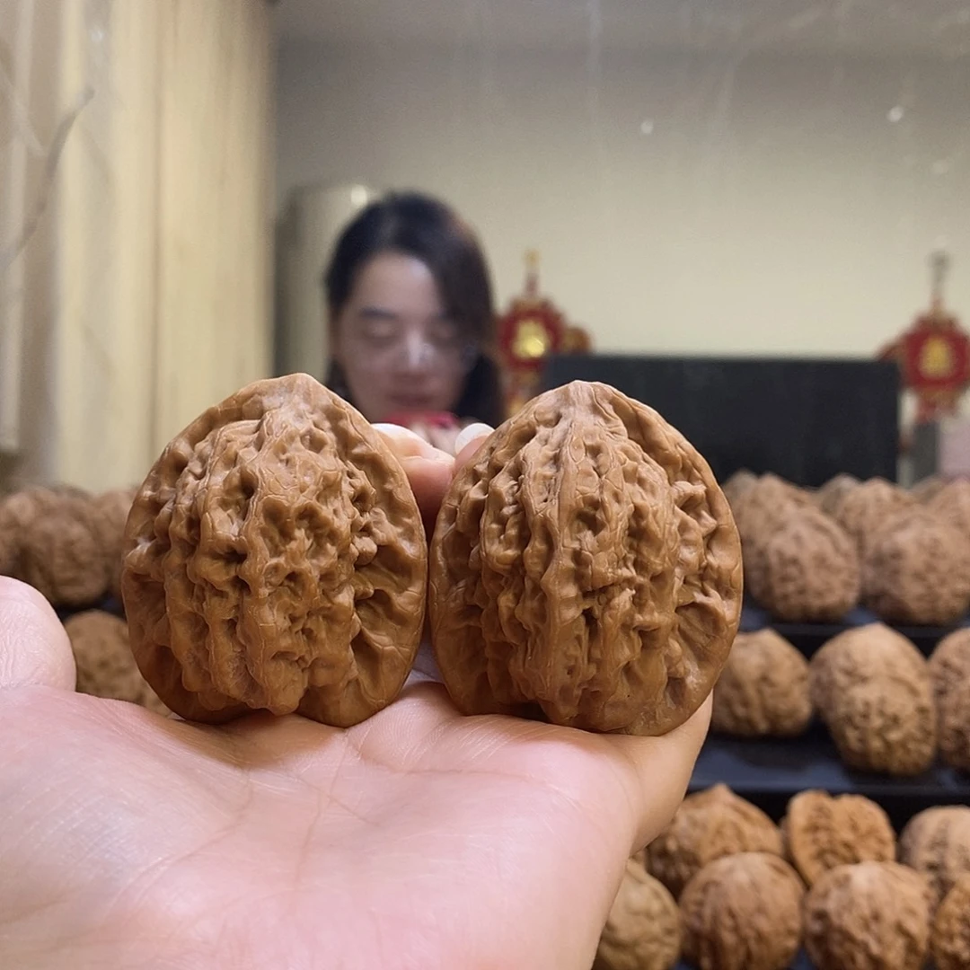 把件文玩核桃43金公子修尖了