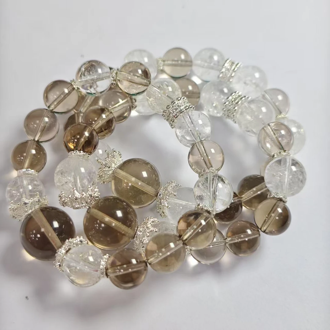 【书记甄选】天然原创水晶单圈手链 多样性发一件 约10mm 7565HT