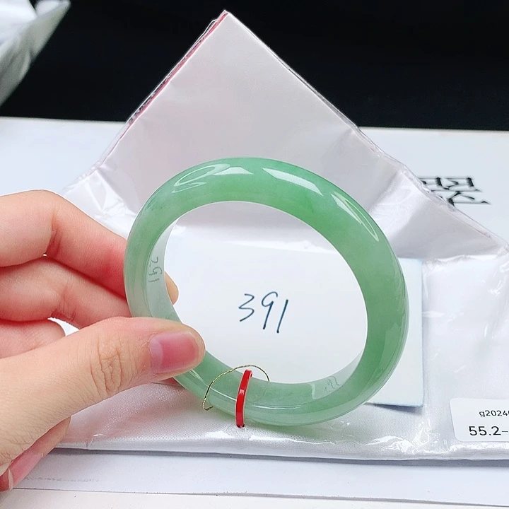 翡翠手镯未镶嵌缅甸天然a货手镯55+