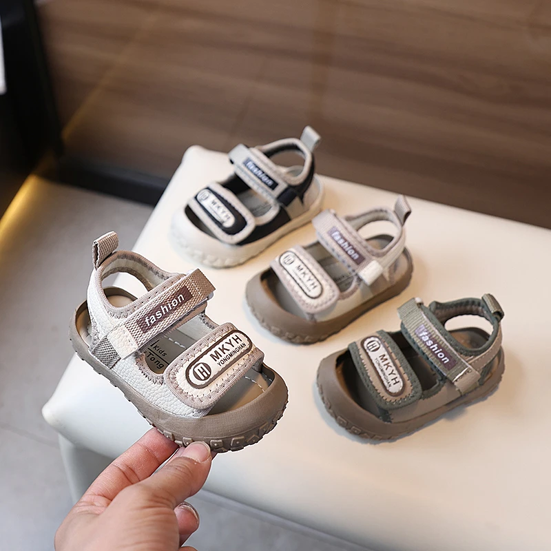 17-26码夏季宝宝学步鞋软底防滑女童婴儿透气包头童鞋凉鞋小童