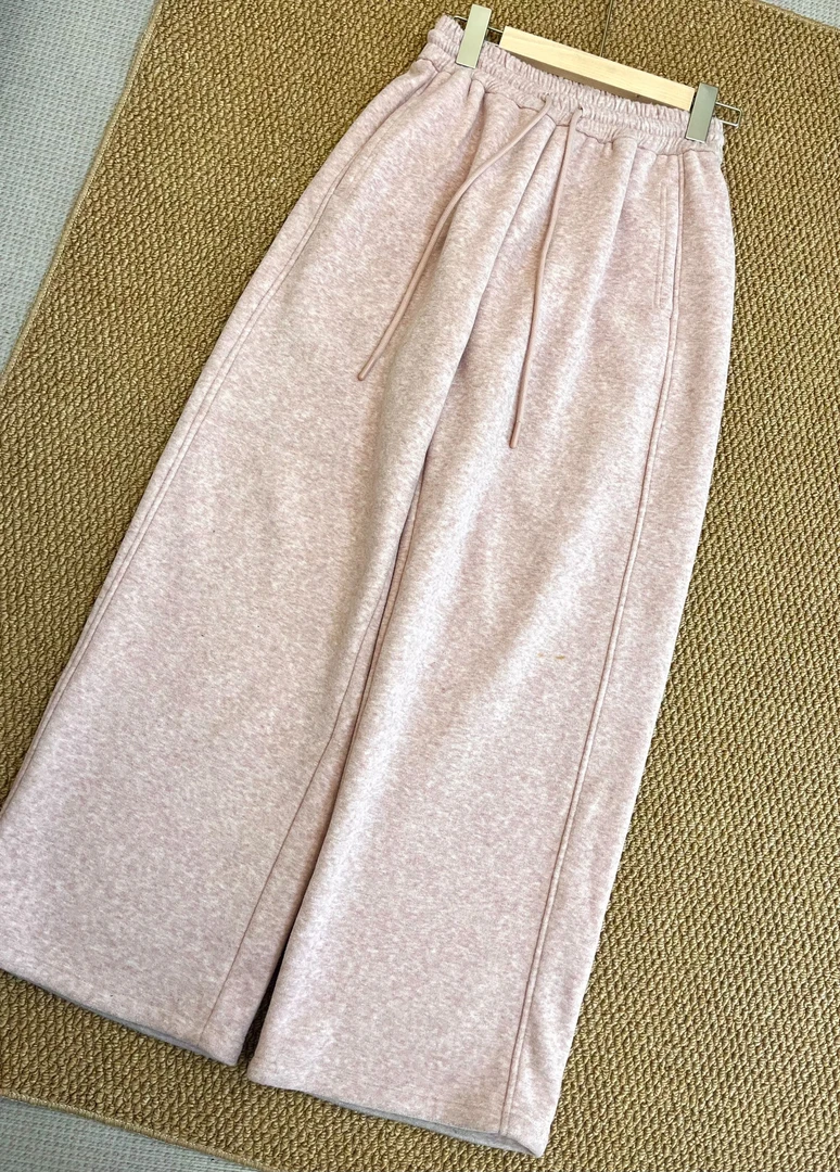 【粉宝】小个子女冬季加绒加厚直筒裤百搭显瘦保暖