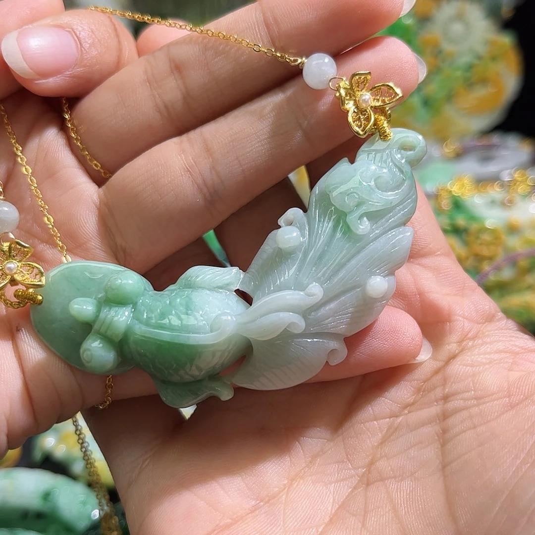 爷***们翡翠未镶嵌颈饰待编织