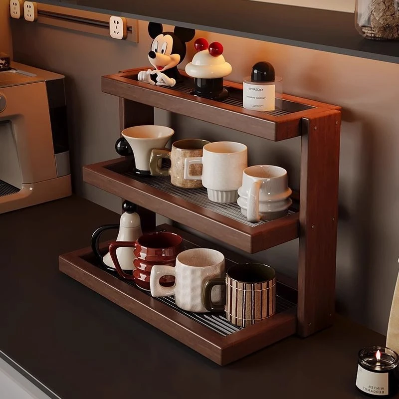 杯架置物架架子多功能餐桌台面家具茶杯咖啡杯水杯玄关放置架