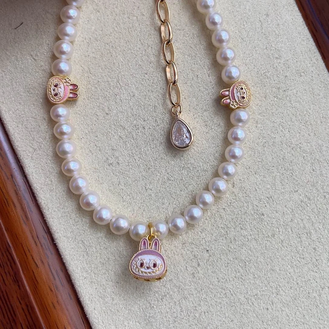 淡水珍珠手绳银S925镶嵌