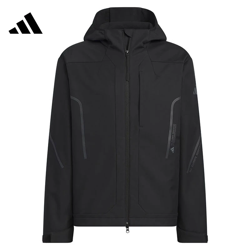 【专属】adidas阿迪达斯男子SOFTSHELL运动流光风夹克外套JZ1149