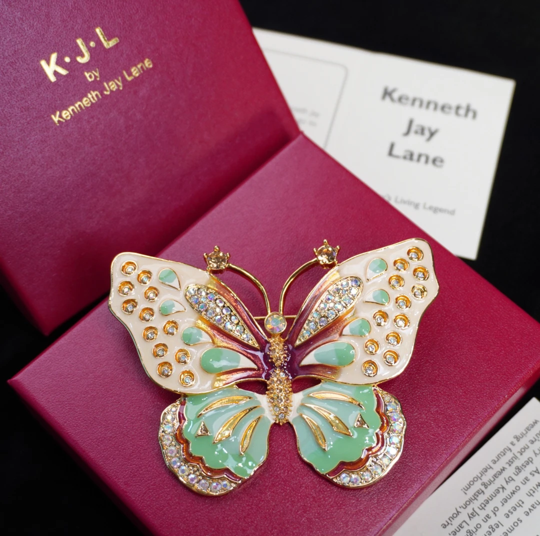 铜合金胸针 KJL蝴蝶胸针华丽质感时尚经典轻奢[正品中古]