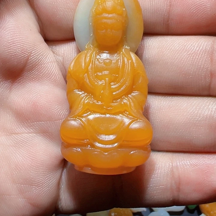 和田玉未镶嵌颈饰诗***啊