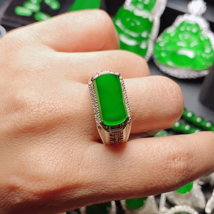 未镶嵌戒指翡翠天然翡翠正品