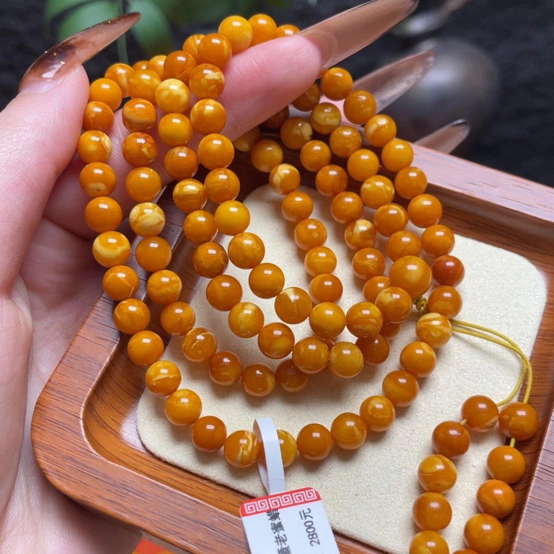 蜜蜡未镶嵌手链手串