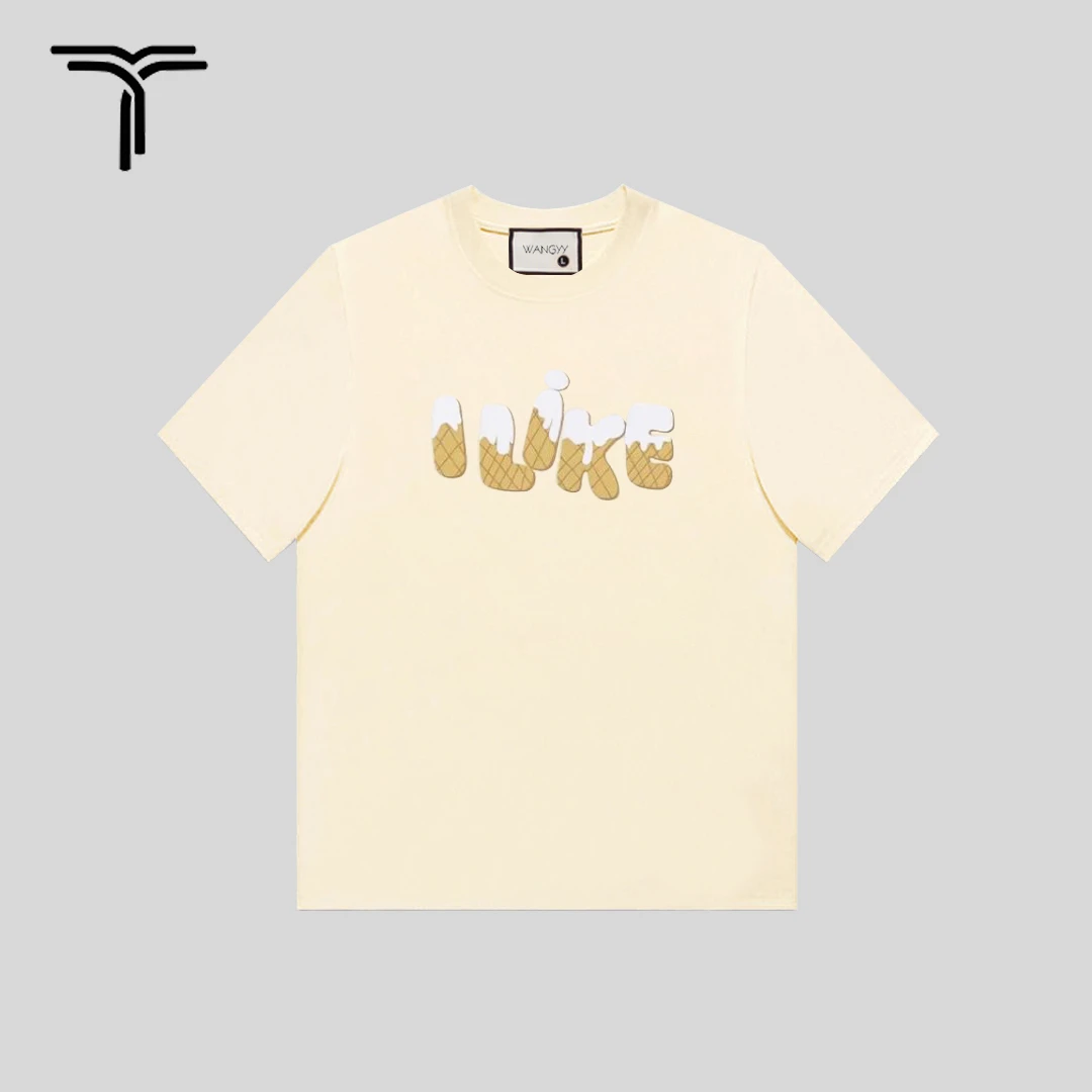 汪一一【ilike】户外休闲夏季新款宽松中长款女T恤纯棉短袖圆领