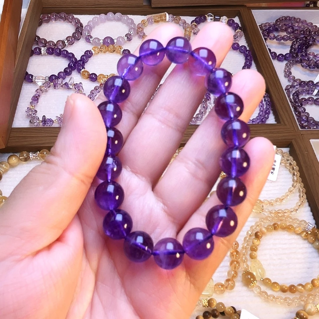 手链水晶未镶嵌紫水晶10