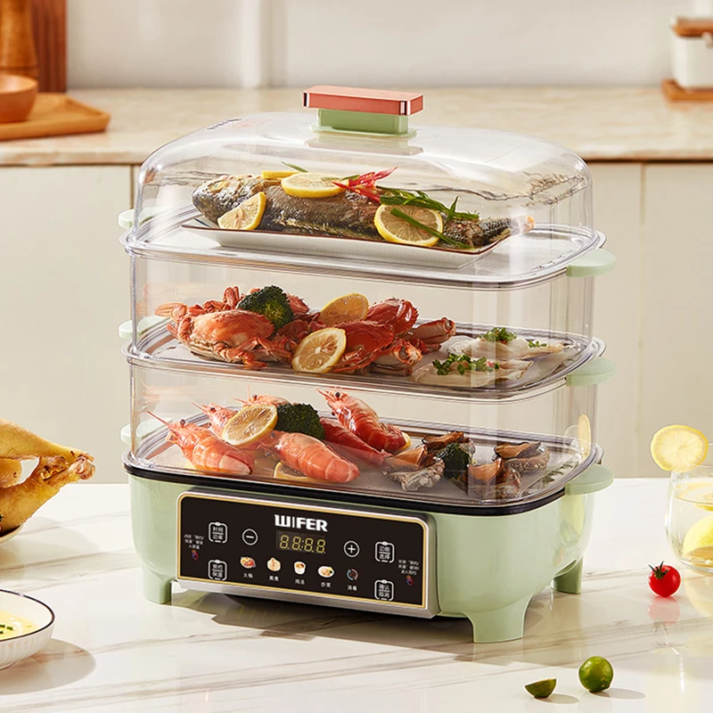 英国Neronda电蒸锅大容量防干烧多功能电蒸锅神器家用全自动蒸煮