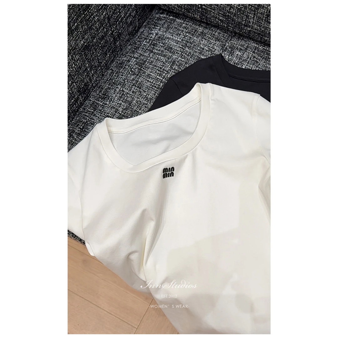 Innstudios 字母正肩圆领短袖T恤