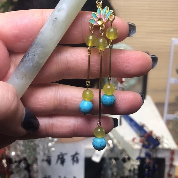 蛇纹石玉未镶嵌发簪
