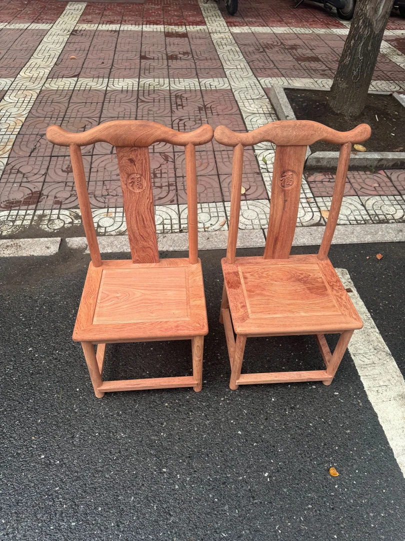 特价小靠背椅小巴花椅子休闲椅中式换鞋儿童椅官帽椅家用款