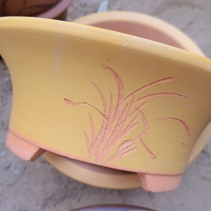 紫砂27/27黄票口花盆花盆花盆