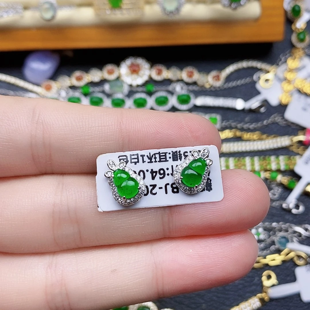 银S925镶嵌戒指翡翠